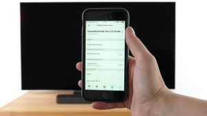 Geräteübersicht der registrierten JBL Soundbar in der Amazon Alexa App