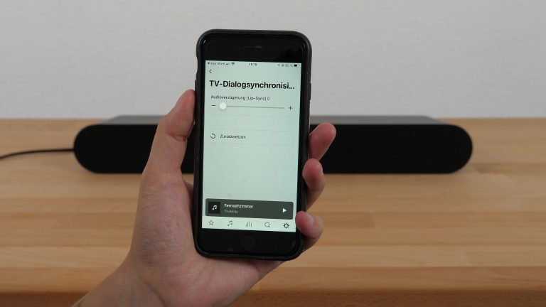 Einstellen der Audioverzögerung in der Sonos App