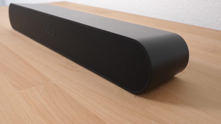 The Sonos Ray placed on the table
