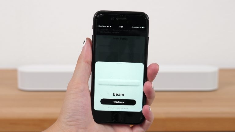 Registrierung der Beam in der Sonos App
