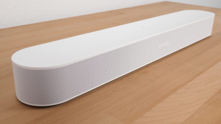 The grid surface of the Sonos Beam