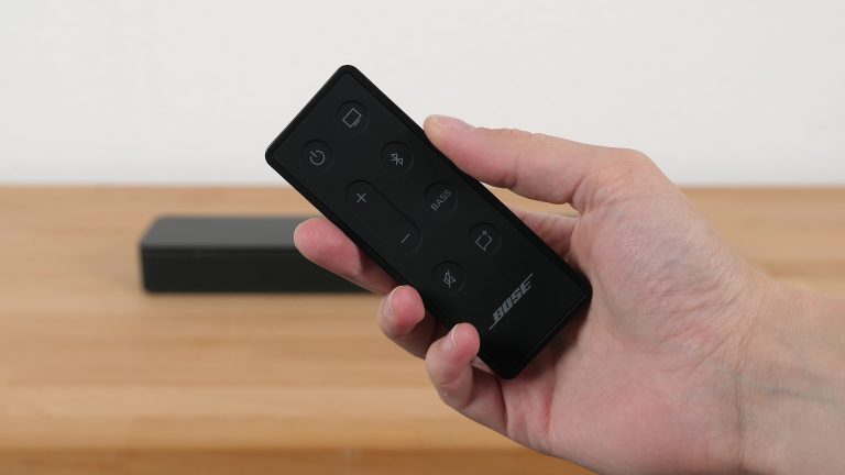 Bose TV Speaker remote control with eight buttons
