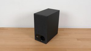 Complete view of the Polk external subwoofer